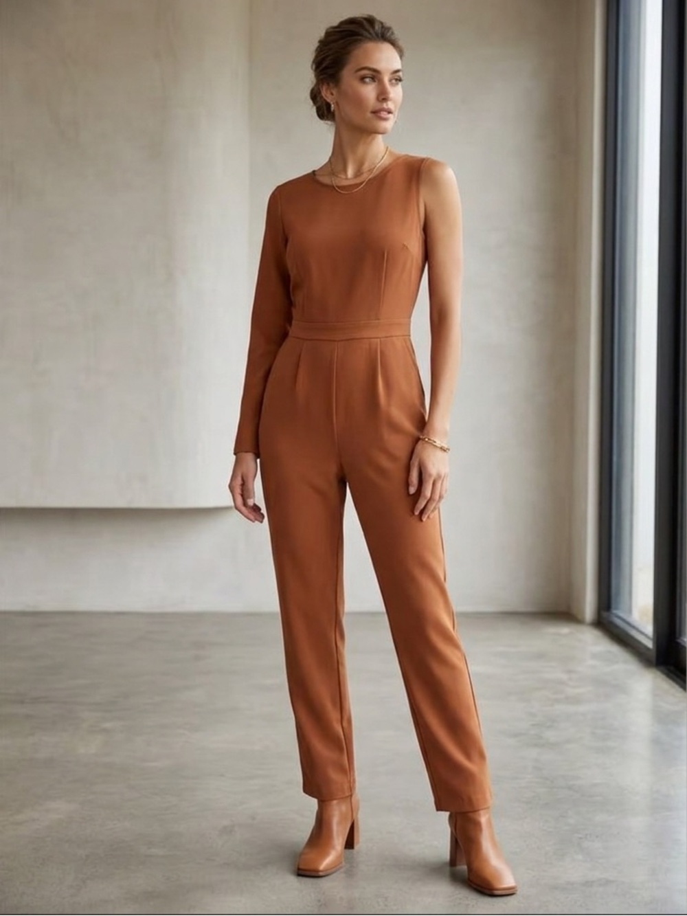 Women’s Jumpsuit one sleeve size S classic party Sexy summer casual fashion